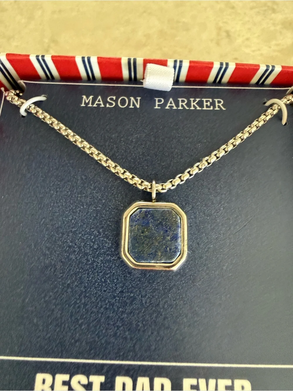 Mason Parker Best Dad Ever Stainless Steel Necklace 20+2